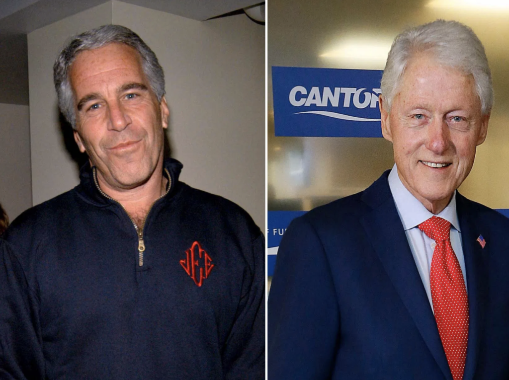 UH OH: Photo Emerges of Clinton Receiving Massage From Epstein Victim ...